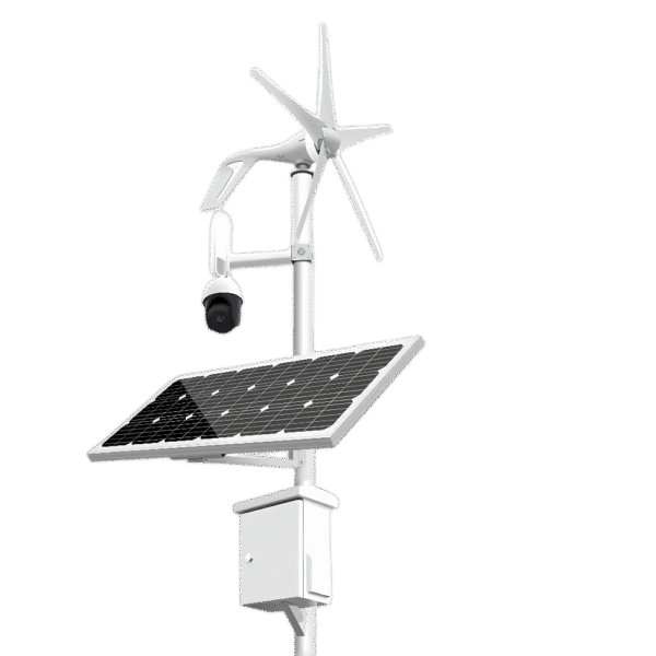 SNOSECURE wind turbine and solar hybrid energy system with CCTV kit