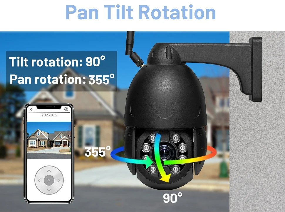PTZ camera pan tilt rotation with 30X zoom lens SNO-PTZ80W-4G-80