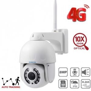 SNOSECURE 4G PTZ camera with human tracking, two-way audio, IP66 waterproof, 10X zoom – professional CCTV supplier