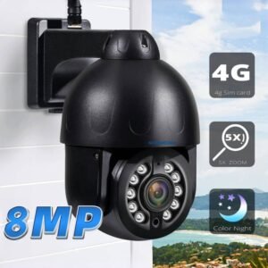 4G PTZ security camera with motion detection, human tracking, night vision, and IP66 waterproof – SNOSECURE factory product