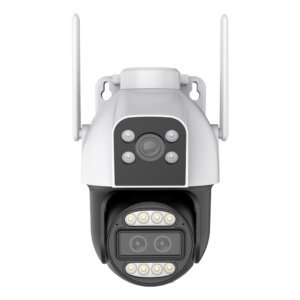 3 Lens Color night vision PTZ camera for home surveillance system