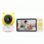 Baby monitor supplier – smart wireless baby monitor with night vision and two-way audio SNO-TYBMC8-20 Yellow Color