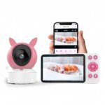 SNOSECURE Tuya Smart WiFi 1080P Baby Monitor Manufacturer Supplier Pink Color
