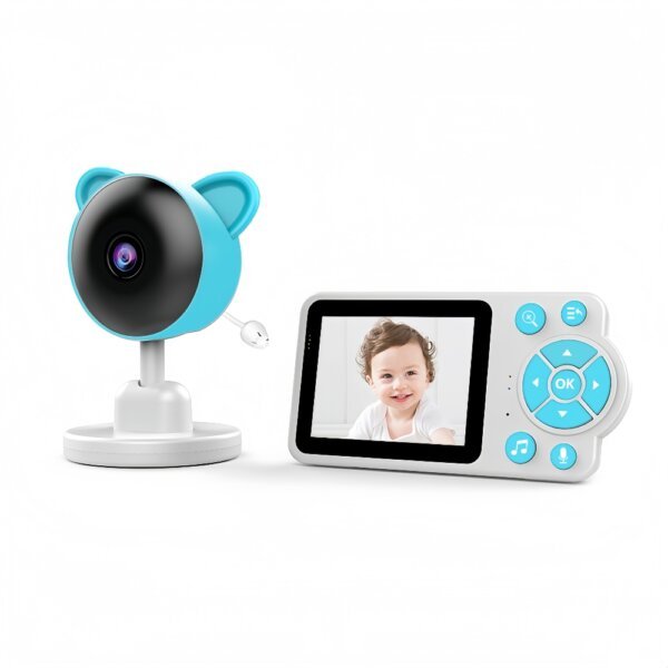 SNOSECURE Tuya Smart WiFi 1080P Baby Monitor Manufacturer Supplier SNO-BMC4-20 Blue Color 3.5inch monitor