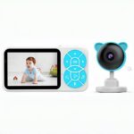 3.5inch Video baby monitor kit for home kids protection and safety