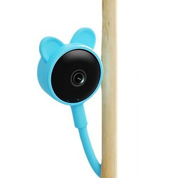 Baby monitor with Tuya APP WiFi connectivity and smart features Blue Color