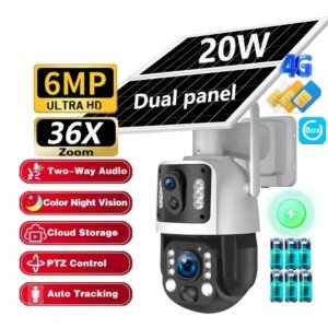 SNOSECURE 36X zoom solar 4G WiFi PTZ security camera