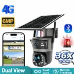 SNOSECURE 6MP dual-lens solar security camera with 36X zoom