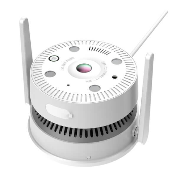 White Color Smoke Detector Camera