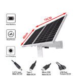 SNOSECURE 160W Off-Grid Solar Energy Storage System with 120Ah Lithium Battery for Island, Farm, Lighting & 4G Router Power 02