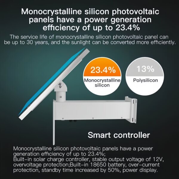 SNOSECURE 12V 40W Solar Panel Kit 04