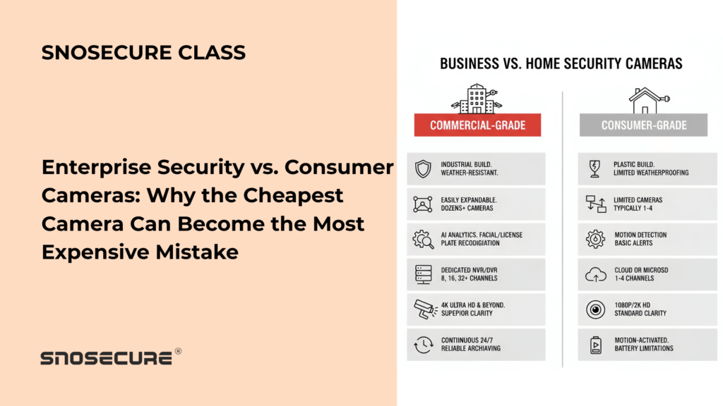 Enterprise Security vs. Consumer Cameras: Why the Cheapest Camera Can Become the Most Expensive Mistake