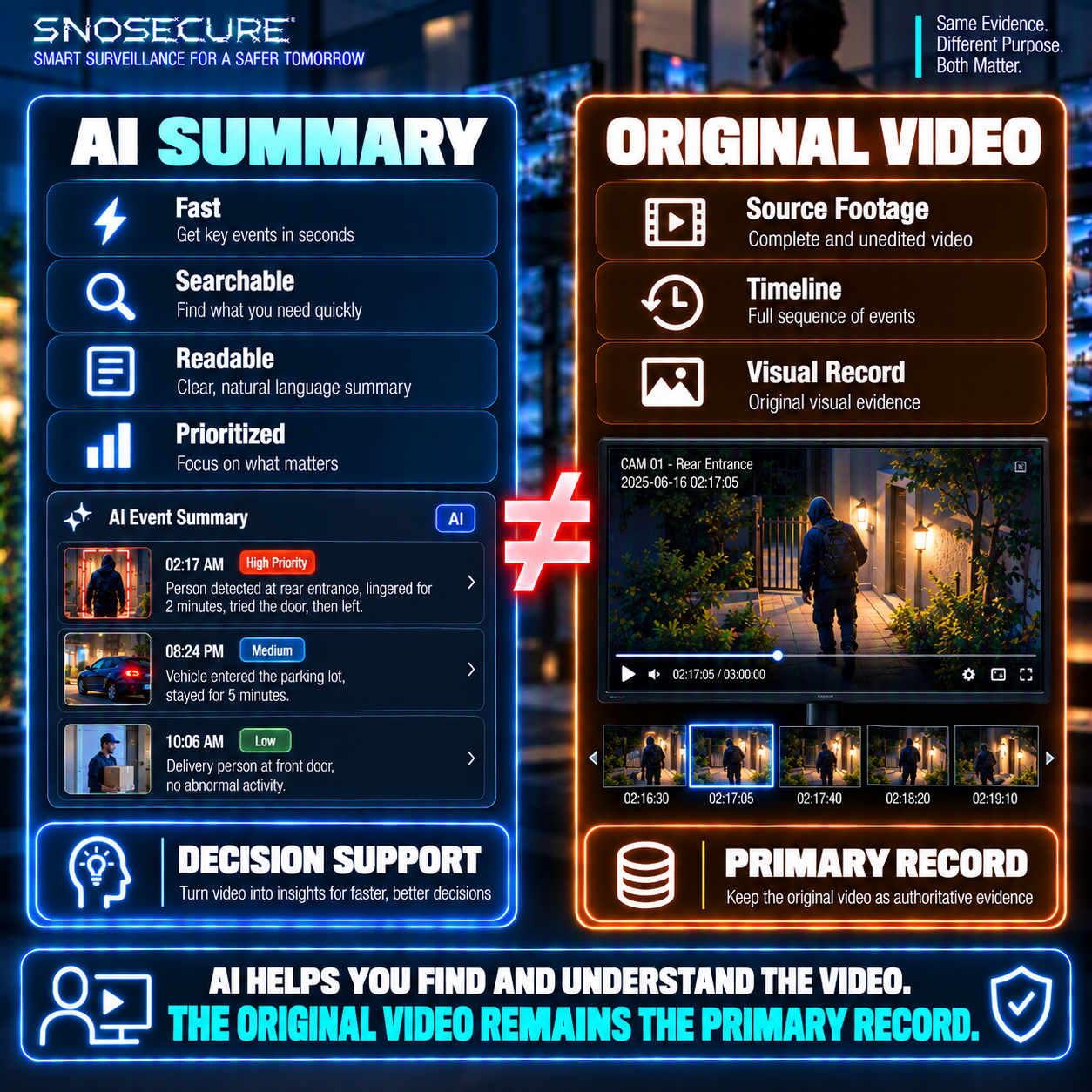 AI Summary vs Original Video