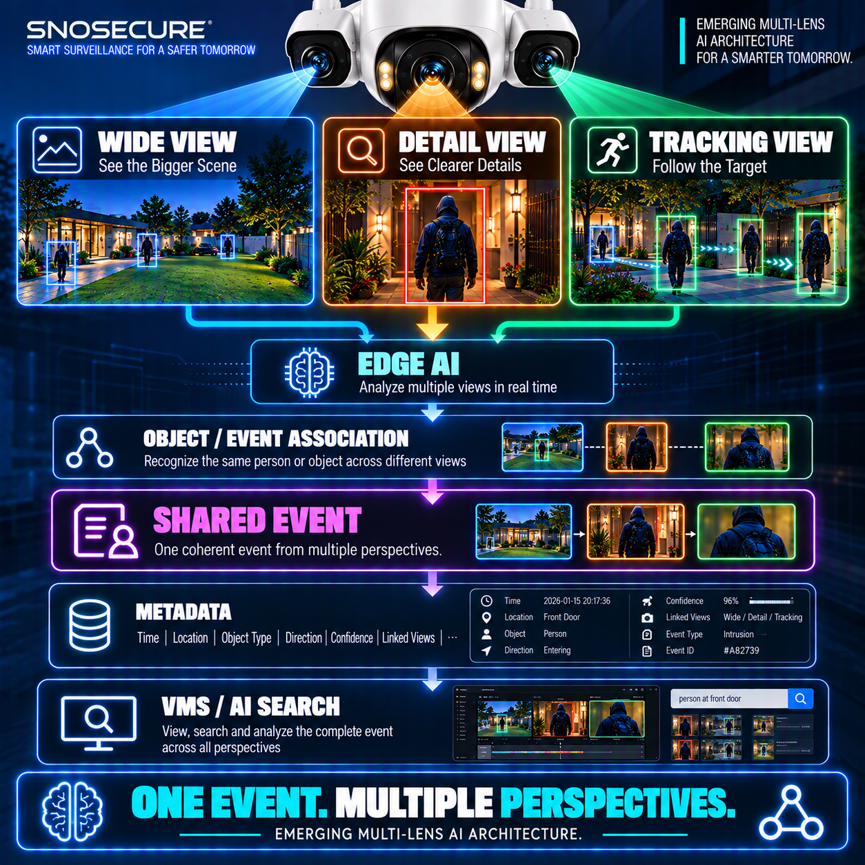 From Multiple Views to One Event