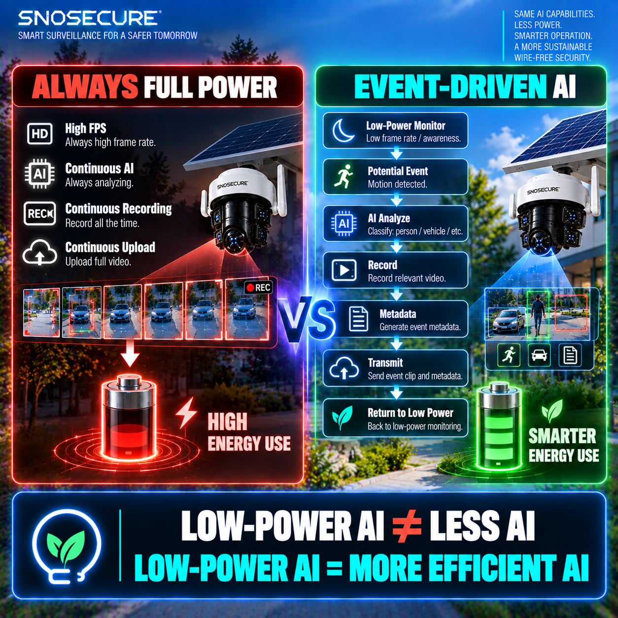 Full-Power AI vs Event-Driven AI