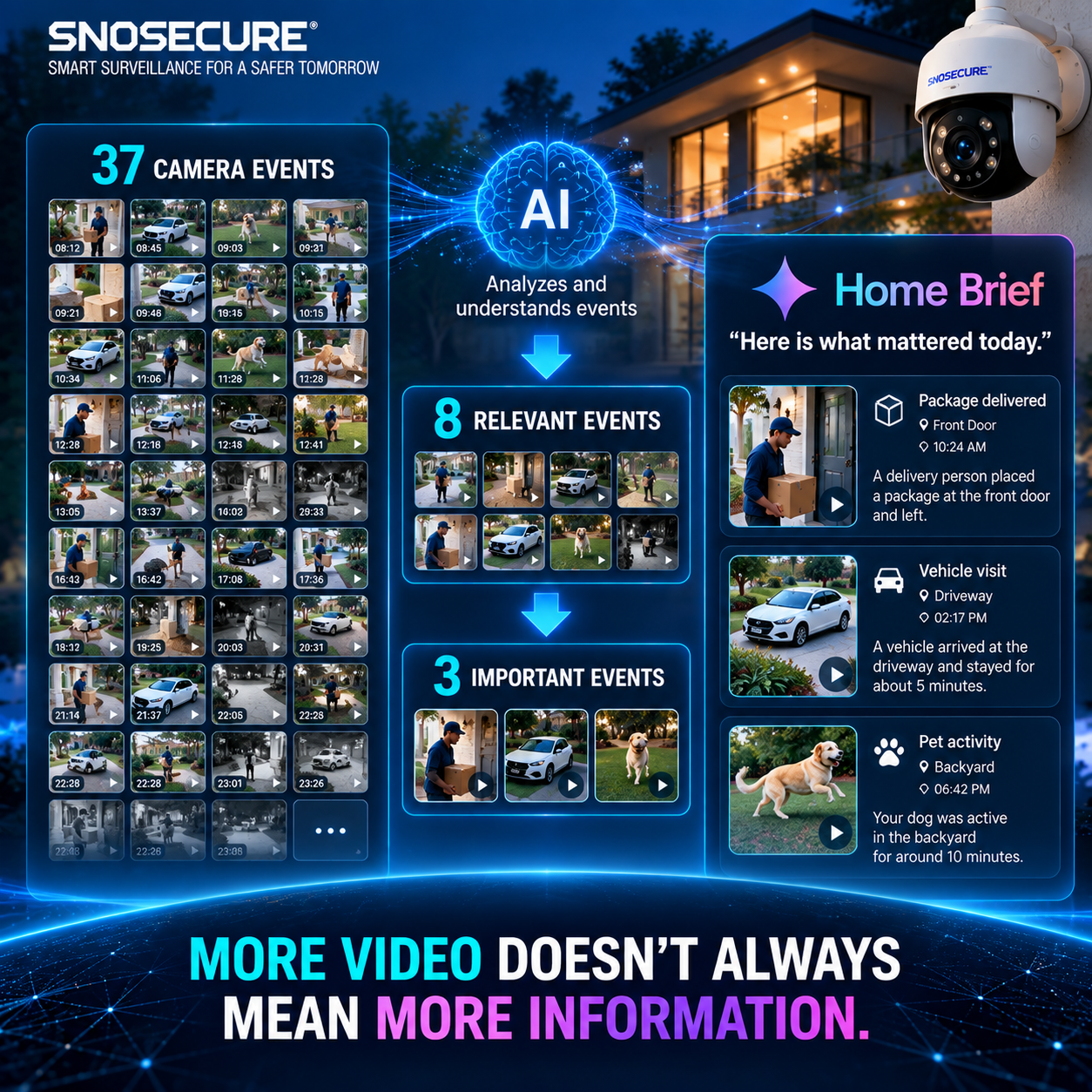 MORE VIDEO DOESN'T ALWAYS MEAN MORE INFORMATION.