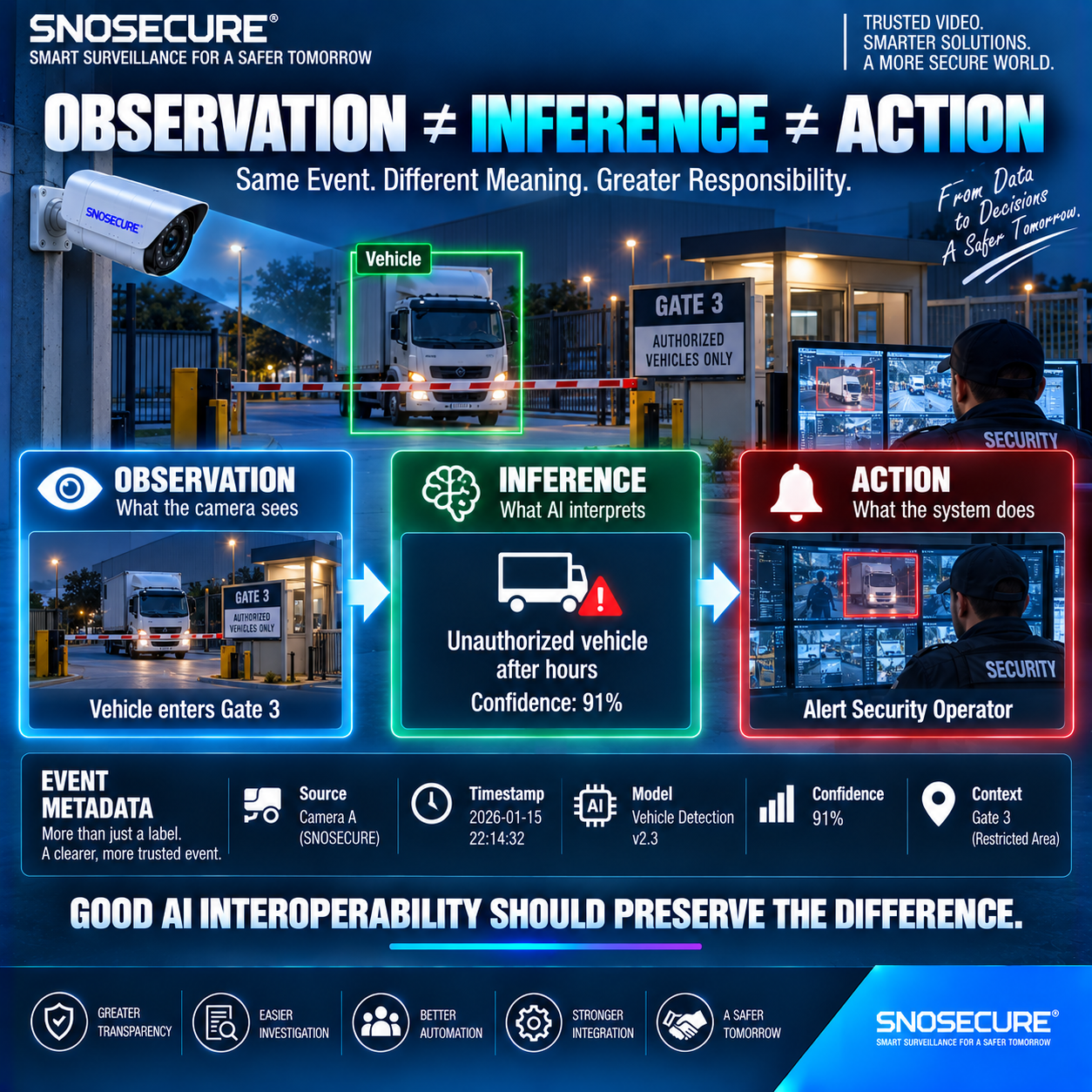 OBSERVATION ≠ INFERENCE ≠ ACTION