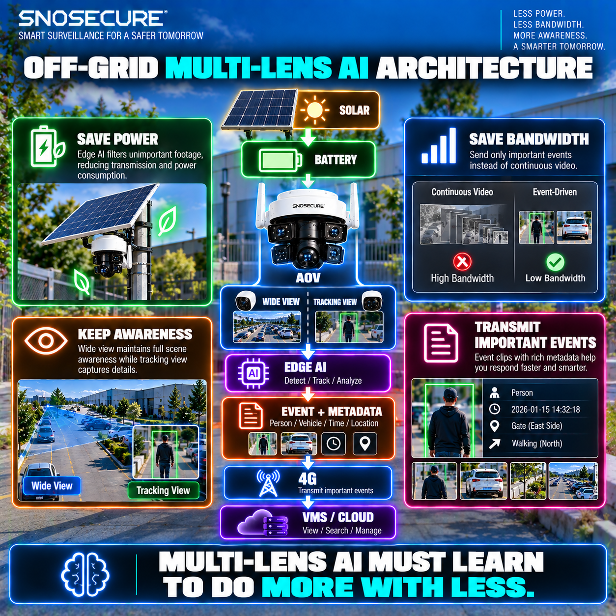 Solar + AOV + Multi-Lens + Edge AI.MULTI-LENS AI MUST LEARN TO DO MORE WITH LESS.