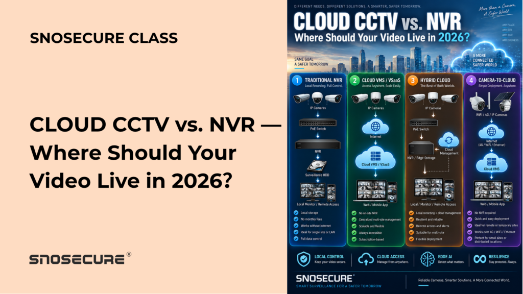 Cloud Video Surveillance vs. NVR: Which Security Architecture Should YOU Choose in 2026?