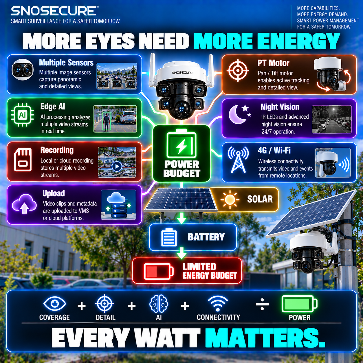 The Multi-Lens Power Budget