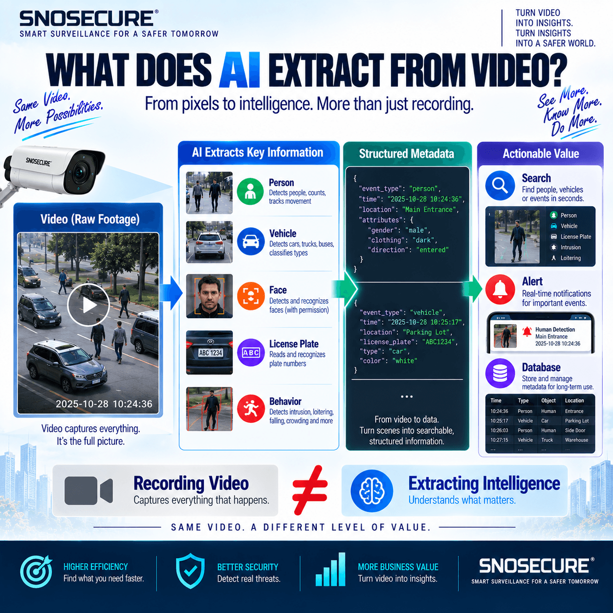 WHAT DOES AI EXTRACT FROM VIDEO?