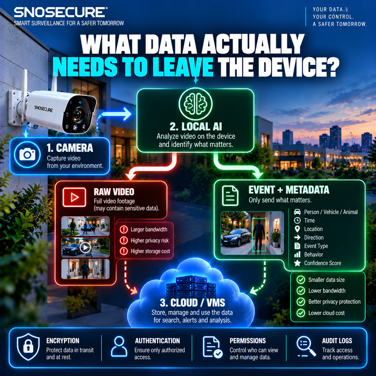What Data Needs to Leave the Camera?