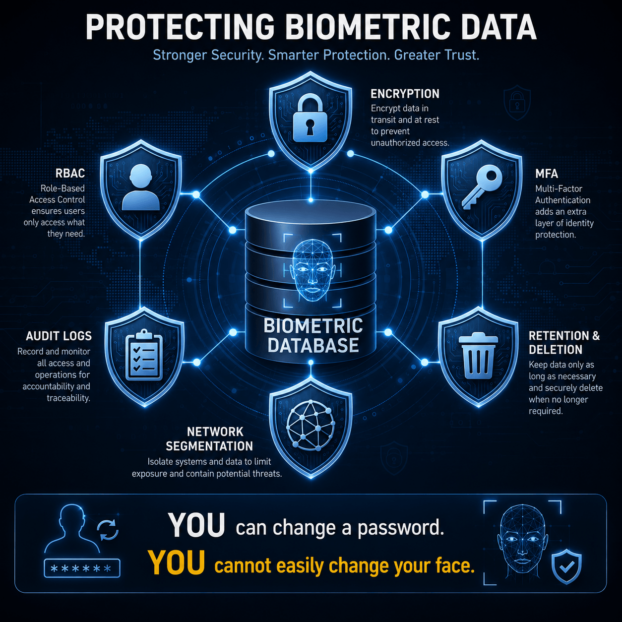 Cybersecurity architecture for facial recognition camera systems