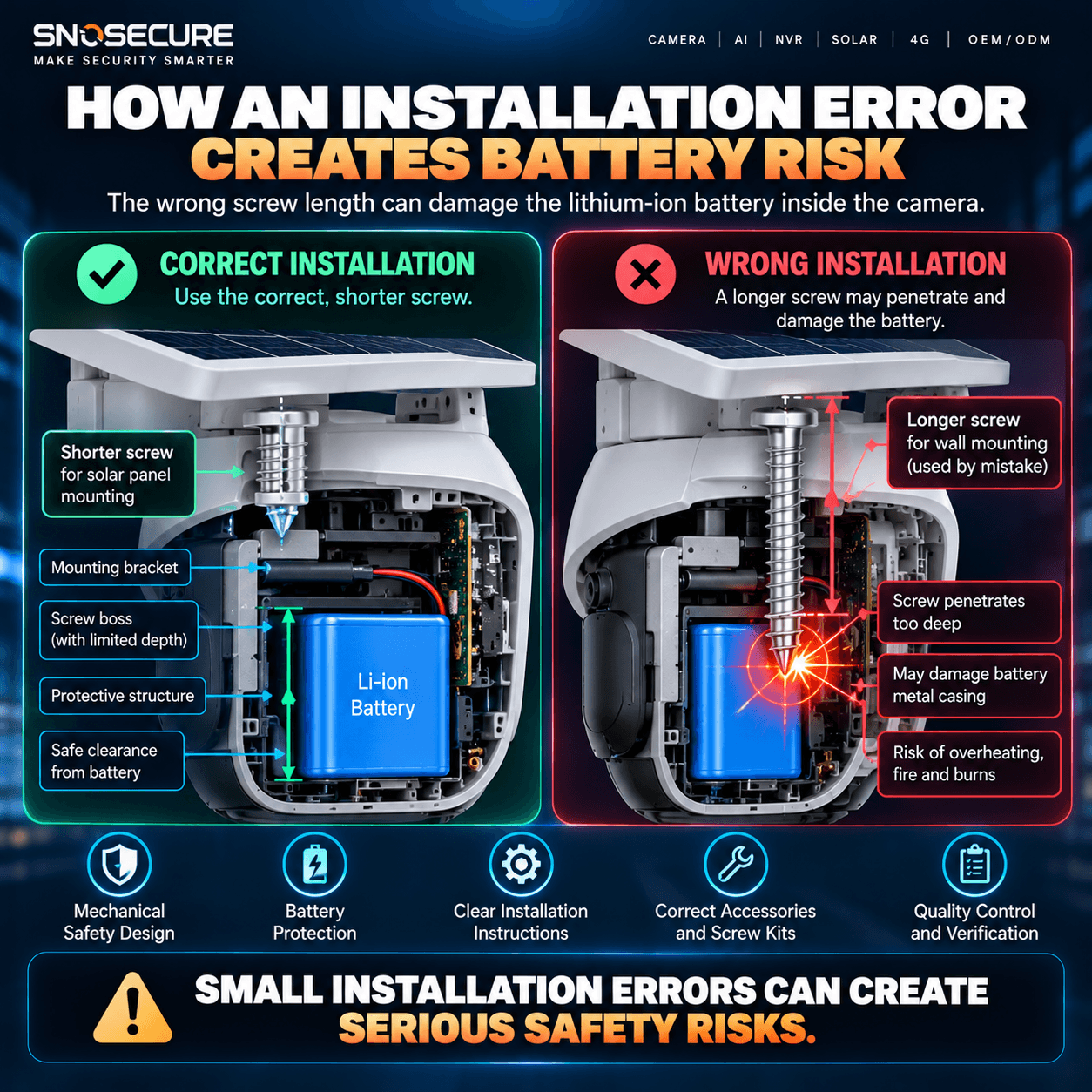 SMALL INSTALLATION ERRORS CAN CREATE SERIOUS SAFETY RISKS.