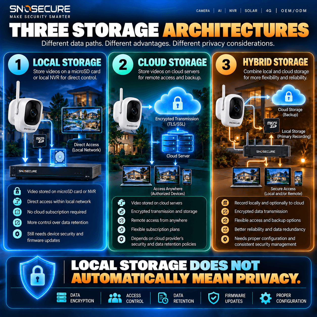 Local vs Cloud vs Hybrid Storage