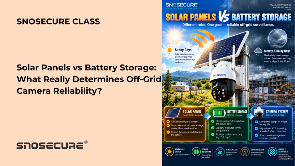 Solar Panels vs Battery Storage: What Really Determines Off-Grid Camera Reliability?