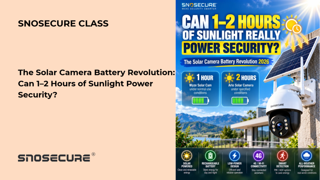 The Solar Camera Battery Revolution: Can 1–2 Hours of Sunlight Power Security?
