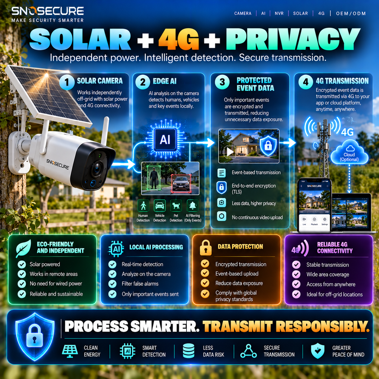 Solar + 4G + Privacy